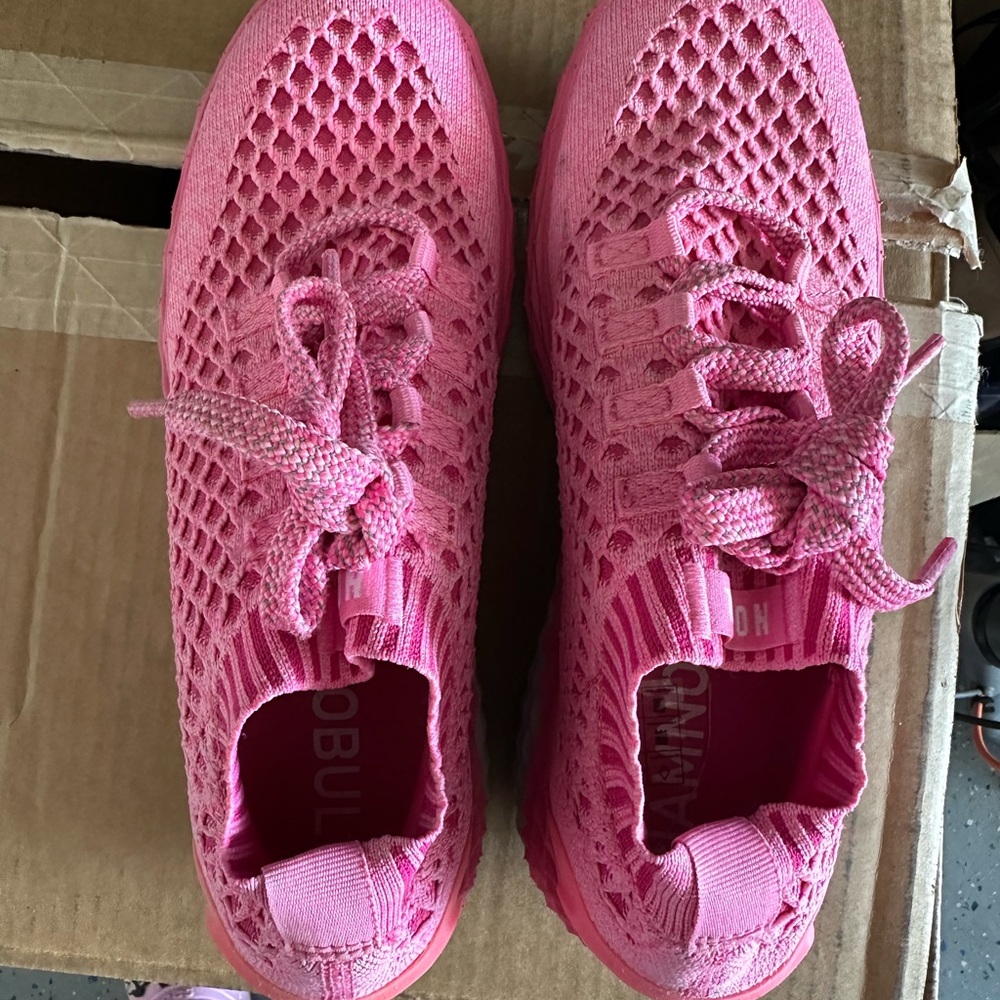 NOBULL Bright Pink Mesh Sneakers